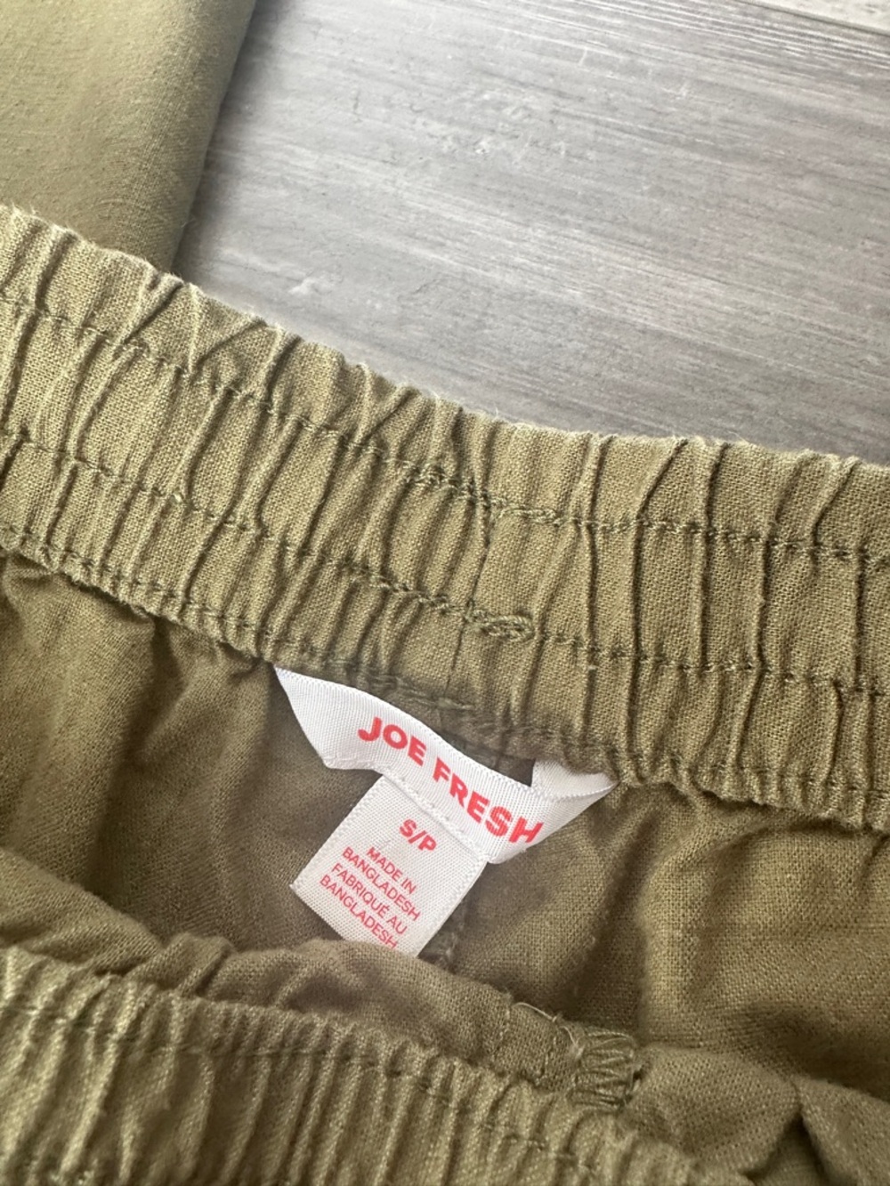 Joe fresh linen blend pants green - Picture 3 of 5